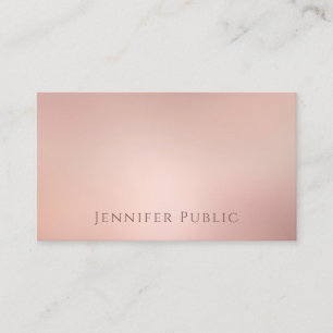 Carte De Visite À la mode supérieur de modèle élégant rose moderne