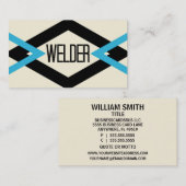 Carte de visite à la mode Welder (Devant / Derrière)