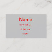 Carte de visite à la retraite parfait (Dos)