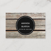 Carte de visite à la texture bois. (Devant)