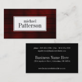 Carte de visite à l'apparence (Devant / Derrière)