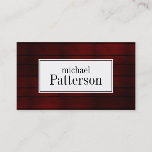 Carte de visite à l'apparence (Devant)