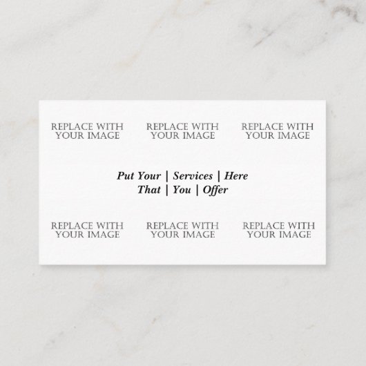 Carte de visite à l'apparence de velours rouge (Dos)