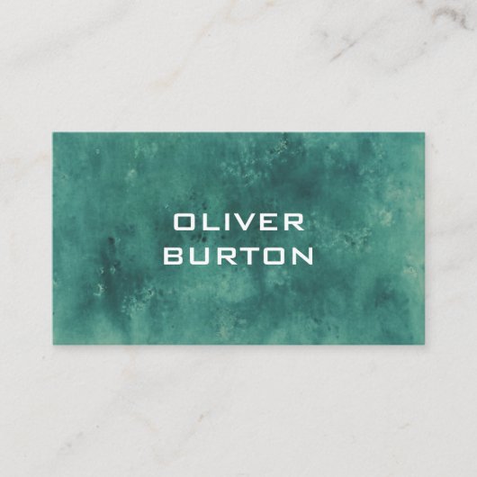 Carte de visite à l'aquarelle. (Devant)