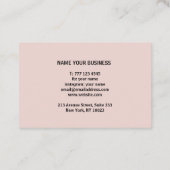 Carte de visite à l'aquarelle. (Dos)