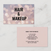 Carte de visite à l'aquarelle. (Devant / Derrière)