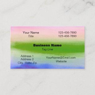 Carte de visite à l'aquarelle - HAMbyWG