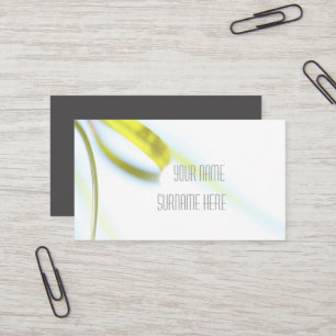 Carte de visite à l'aspect organique et naturel ve