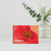 Carte De Visite À l'intérieur d'une tulipe (Debout devant)