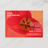 Carte De Visite À l'intérieur d'une tulipe (Dos)