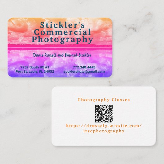 Carte de visite à l'oeil (Devant / Derrière)