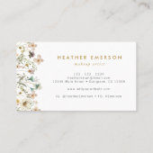 Carte de visite à logo floral (Dos)