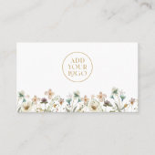 Carte de visite à logo floral (Devant)
