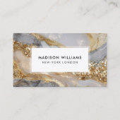 Carte De Visite A luxurious gold and white marble background (Devant)