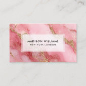 Carte De Visite A luxurious pink marble background (Devant)