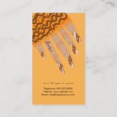 Carte de visite à main du technicien de clou (Dos)