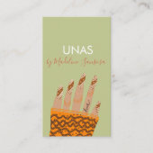 Carte de visite à main du technicien de clou (Devant)