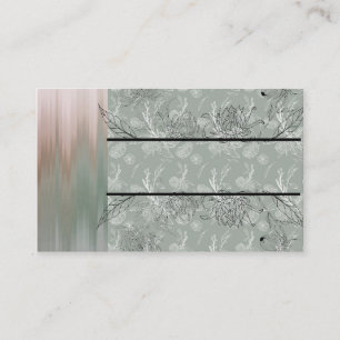  Carte de visite à mélange multiple à fleurs ve