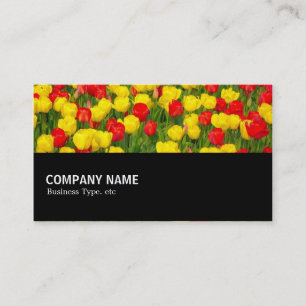 Carte De Visite À mi-chemin 02 - Tulipes Colorées