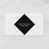 Carte de visite à motifs de losanges de professeur (Dos)