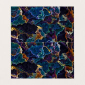 Carte de visite à nappes d'huile (Extérieur déplié)