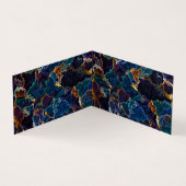 Carte de visite à nappes d'huile (Intérieur)