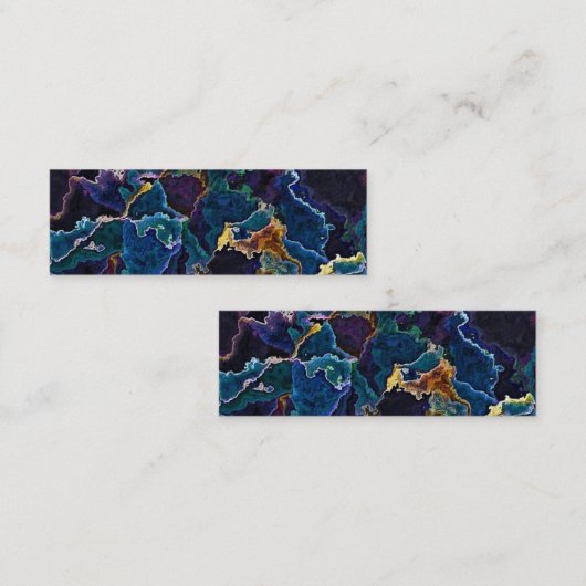 Carte de visite à nappes d'huile (Devant / Derrière)