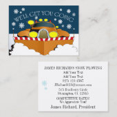 Carte de visite à neige (Devant / Derrière)