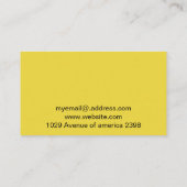 carte de visite à ongles pour peintre maquillage (Dos)