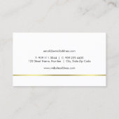 Carte de visite à papillon Parties scintillant (Dos)