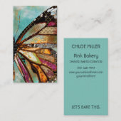 Carte de visite à papillons Blue Skies (Devant / Derrière)