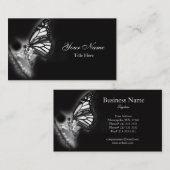 Carte de visite à papillons moderne (Devant / Derrière)