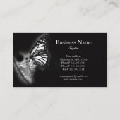 Carte de visite à papillons moderne (Dos)