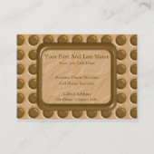 Carte De Visite À petits pois - beurre d'arachide de chocolat (Dos)