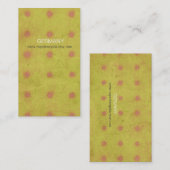 Carte de visite à pois (Devant / Derrière)