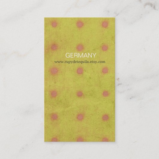 Carte de visite à pois (Devant)