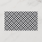 Carte de visite à pois blancs (Dos)