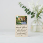 Carte De Visite A Psalm of David” Comfort & Blessing Prayer Card (Debout devant)