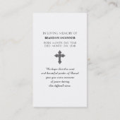 Carte De Visite A Psalm of David” Comfort & Blessing Prayer Card (Dos)