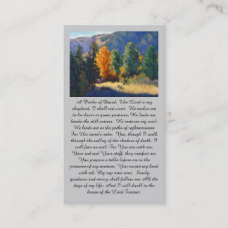 Carte De Visite "A Psalm of David” Peace & Comfort Prayer Card