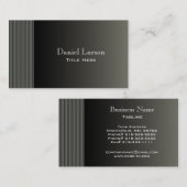 Carte de visite à rayures modernes (Devant / Derrière)