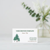 Carte de visite à simple face de service d'arbre (Debout devant)
