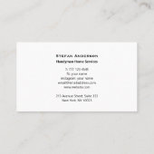 Carte de visite à texture bois (Dos)