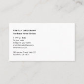 Carte de visite à texture bois (Dos)