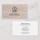 Carte de visite à texture bois (Devant / Derrière)