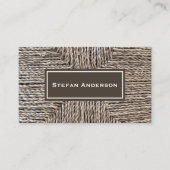Carte de visite à texture rotin (Devant)