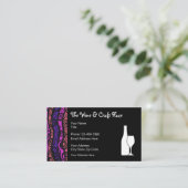 Carte de visite À Thème Artisanat Et Arts Du Vin (Debout devant)