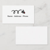 Carte de visite à thème Badminton (Devant / Derrière)