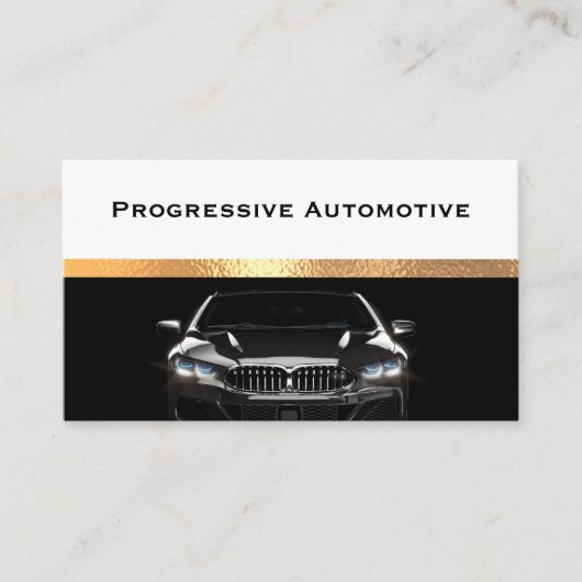 Carte de visite à thème de l'automobile classique (Devant)