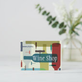 Carte de visite à thème du vin (Debout devant)